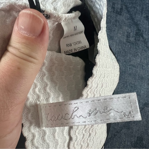 TouchMe High Waisted Black and White Pencil Skirt - Picture 5 of 8